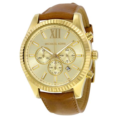 michael kors leather watches.